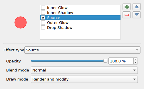 QgsEffectStackPropertiesWidget