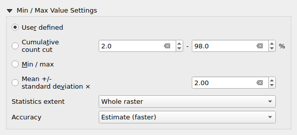 QgsRasterMinMaxWidget