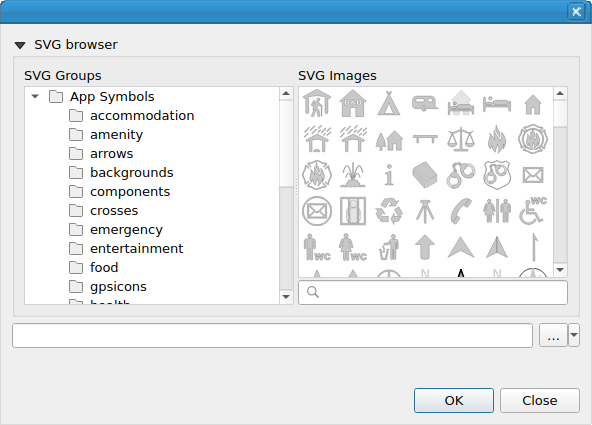 QgsSvgSelectorDialog