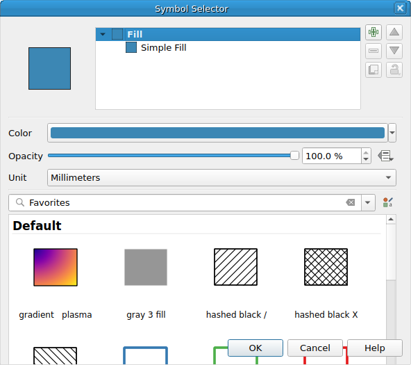 QgsSymbolSelectorDialog